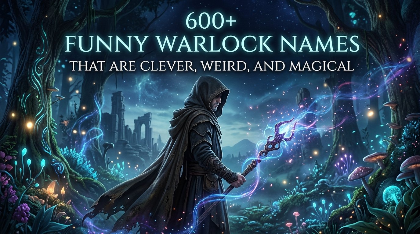 600+ Funny Warlock Names That Are Clever, Weird, and Magical
