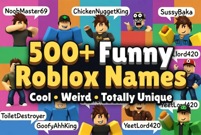 500+ Funny Roblox Names That Are Cool, Weird, and Totally Unique