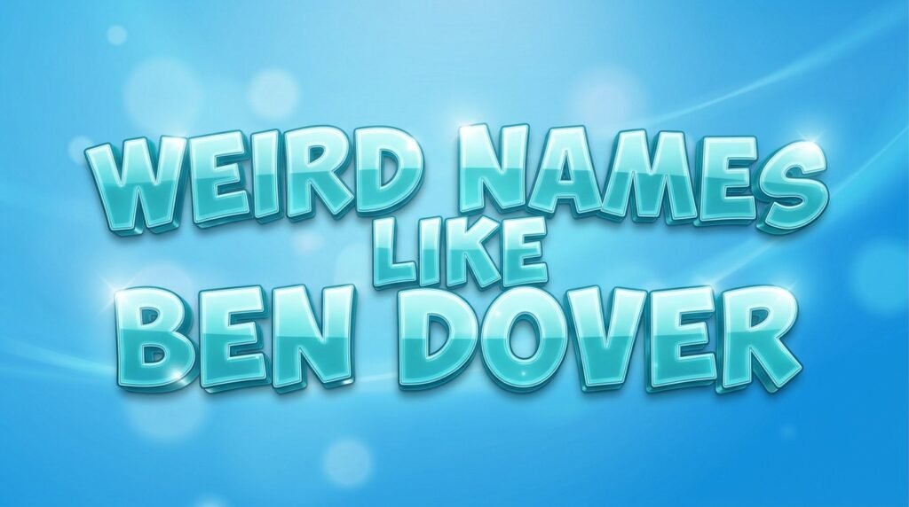 Weird names like Ben Dover