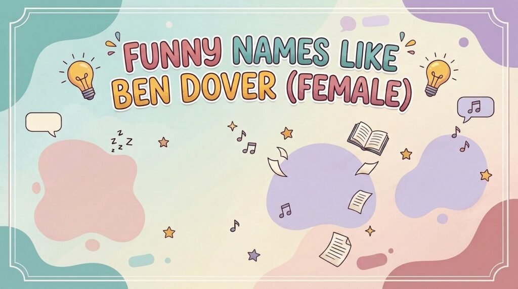  Funny names like Ben Dover female