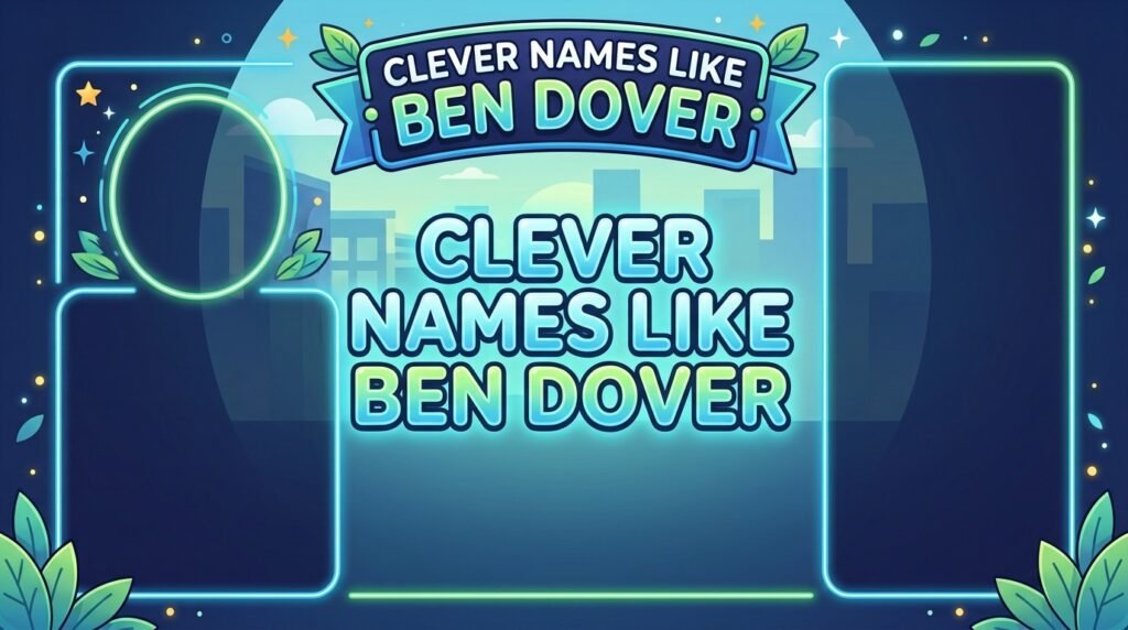 Clever names like Ben Dover