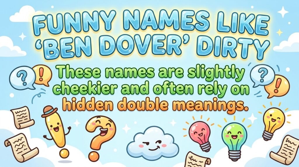  Funny names like Ben Dover dirty