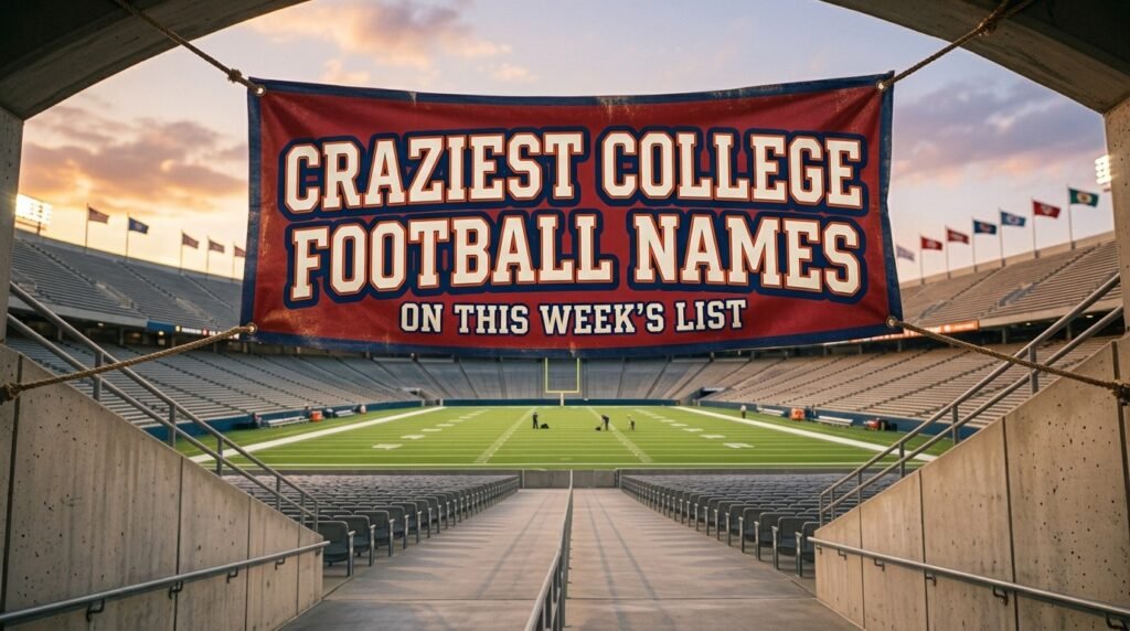 Craziest college football names