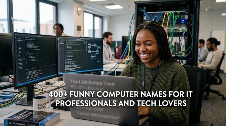 400+ Funny Computer Names for IT Professionals and Tech Lovers