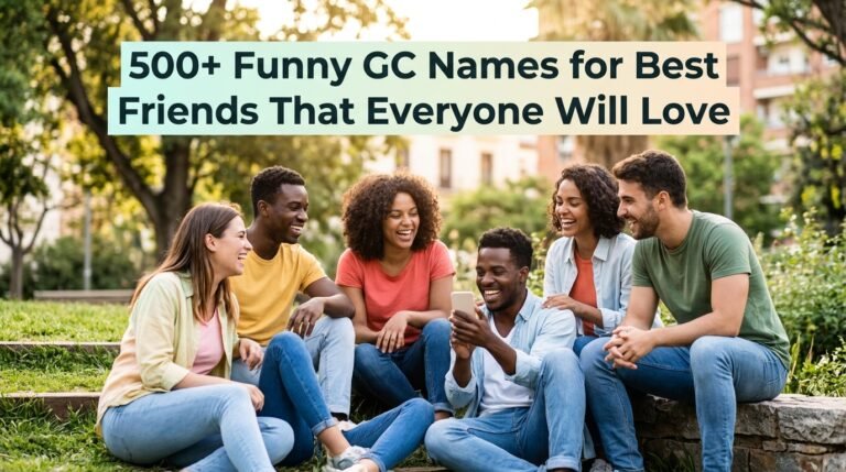 500+ Funny GC Names for Best Friends That Everyone Will Love