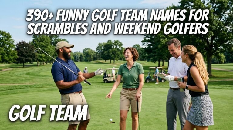 390+ Funny Golf Team Names for Scrambles and Weekend Golfers