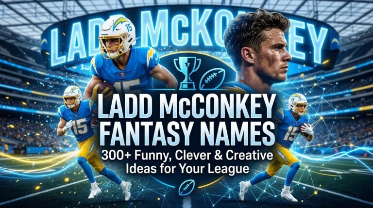 Ladd McConkey Fantasy Names: 300+ Funny, Clever & Creative Ideas for Your League