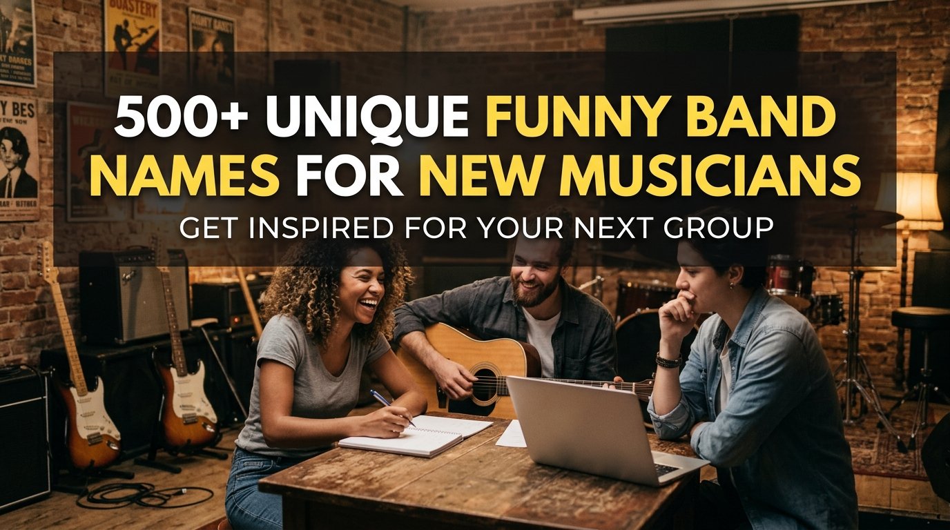 500+ Unique Funny Band Names for New Musicians