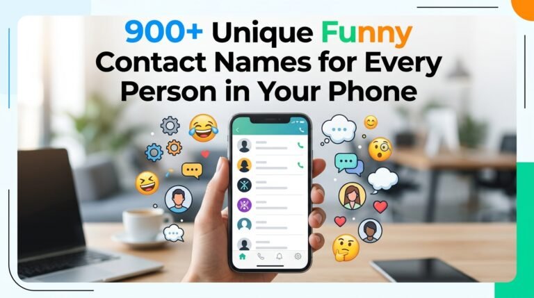 900+ Unique Funny Contact Names for Every Person in Your Phone
