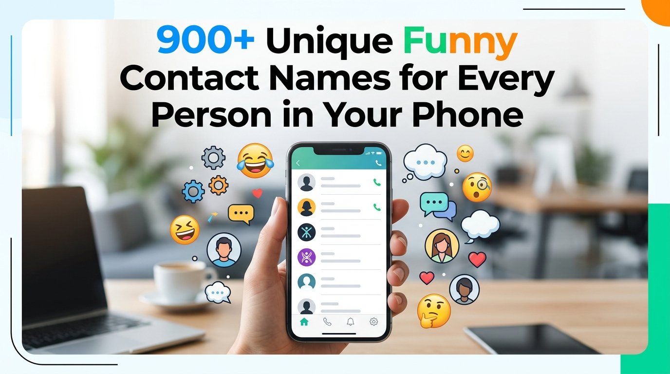 900+ Unique Funny Contact Names for Every Person in Your Phone