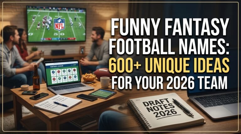 Funny Fantasy Football Names: 600+  Unique Ideas for Your 2026 Team
