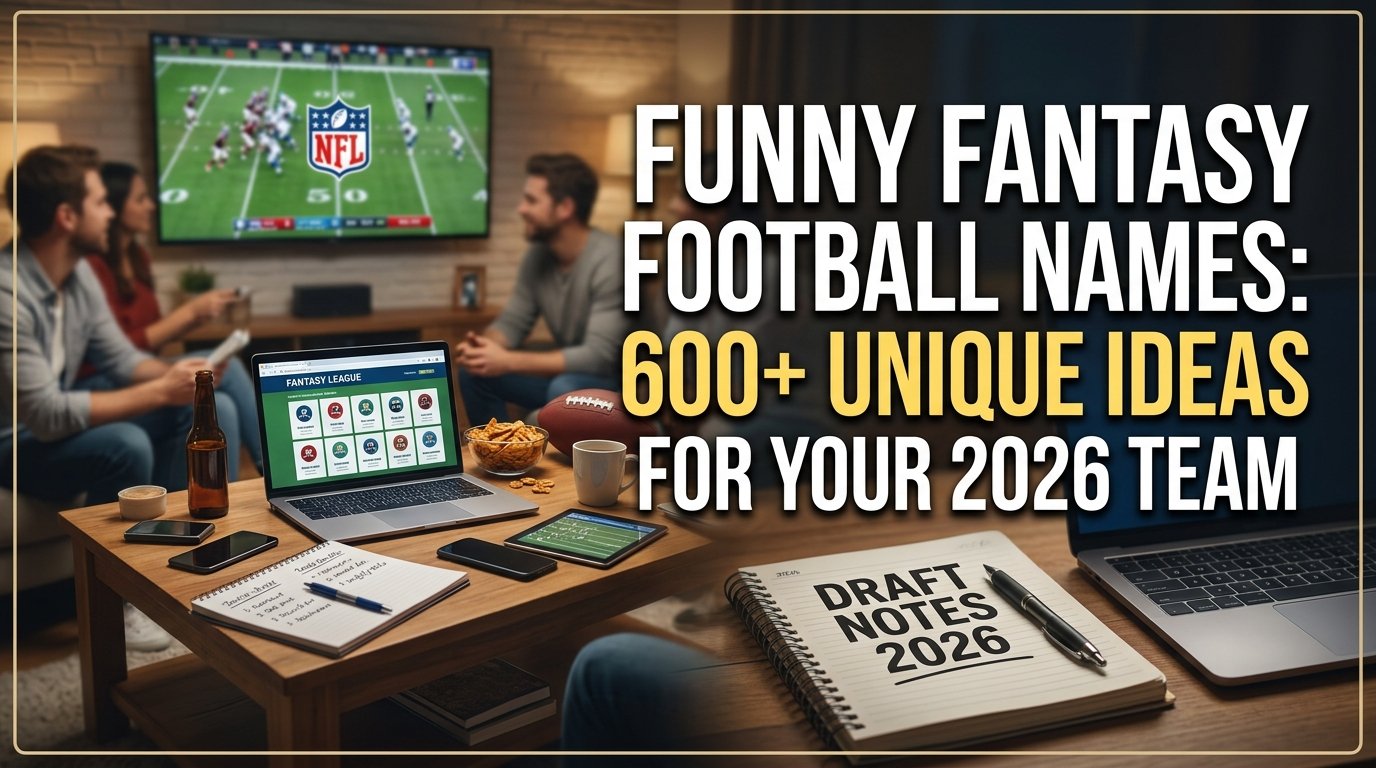 Funny Fantasy Football Names: 600+  Unique Ideas for Your 2026 Team