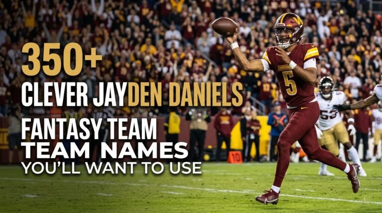 350+ Clever Jayden Daniels Fantasy Team Names You’ll Want to Use