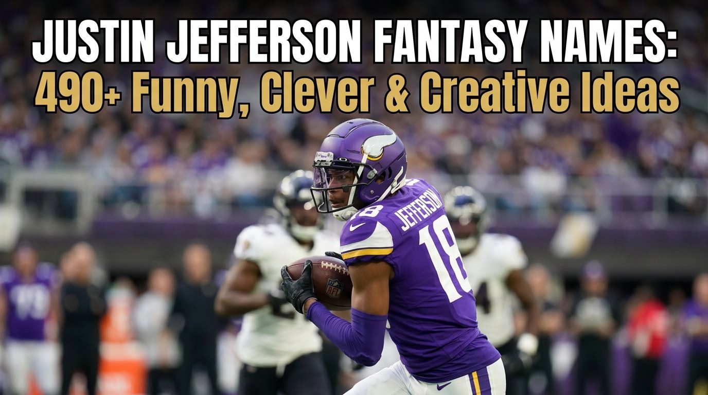 Justin Jefferson Fantasy Names: 490+ Funny, Clever & Creative Ideas