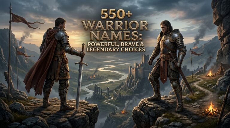 550+ Warrior Names: Powerful, Brave & Legendary Choices