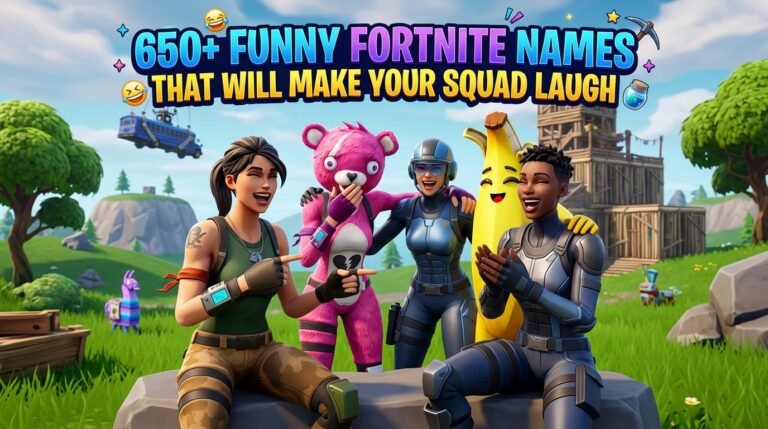 650+ Funny Fortnite Names That Will Make Your Squad Laugh