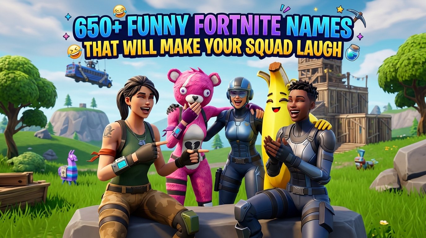 650+ Funny Fortnite Names That Will Make Your Squad Laugh