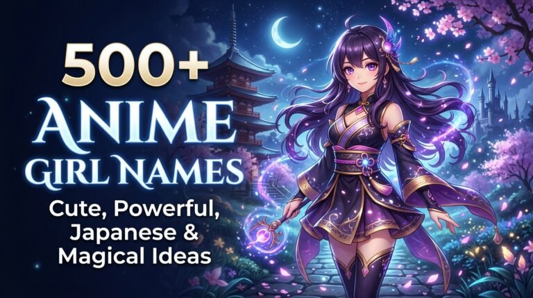 500+ Anime Girl Names: Cute, Powerful, Japanese & Magical Ideas