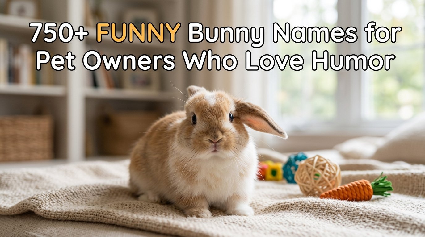 750+ FUNNY Bunny Names for Pet Owners Who Love Humor