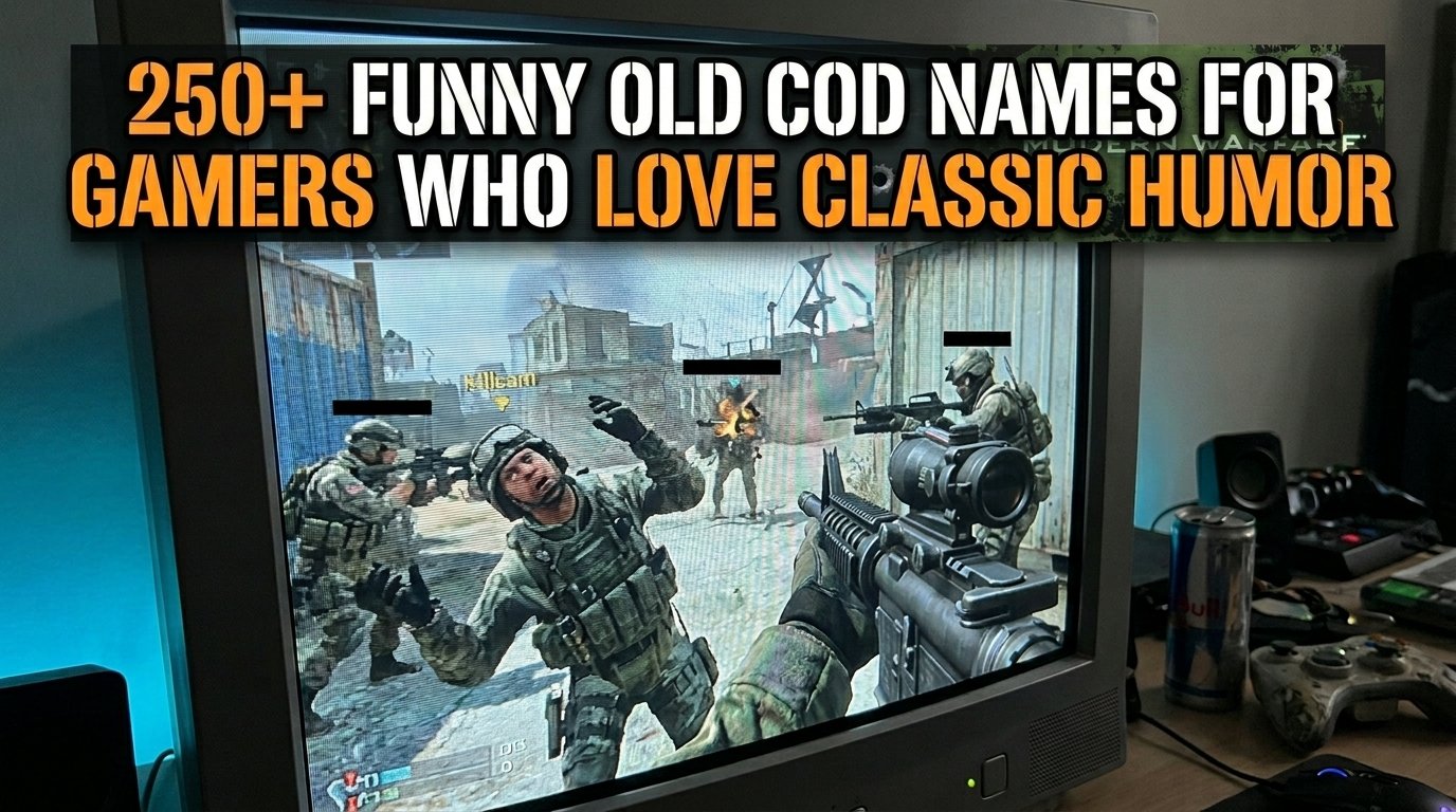 250+ Funny Old COD Names for Gamers Who Love Classic Humor