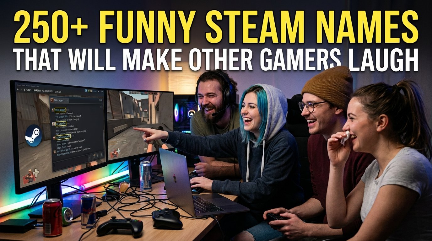 250+ Funny Steam Names That Will Make Other Gamers Laugh