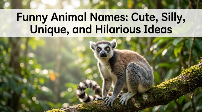 Funny Animal Names: Cute, Silly, Unique, and Hilarious Ideas
