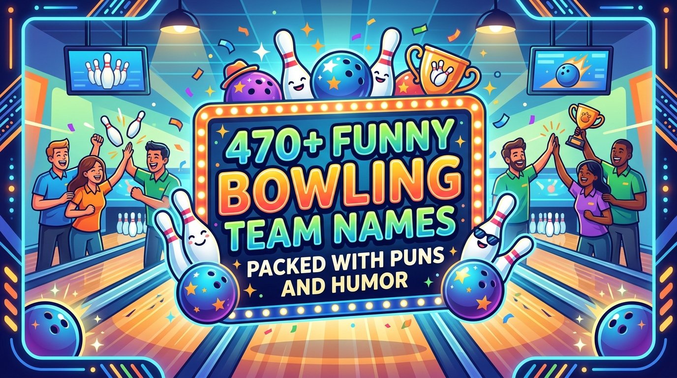 470+ Funny Bowling Team Names Packed With Puns and Humor