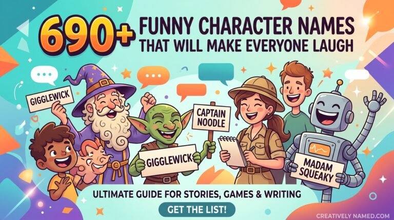 690+ Funny Character Names That Will Make Everyone Laugh