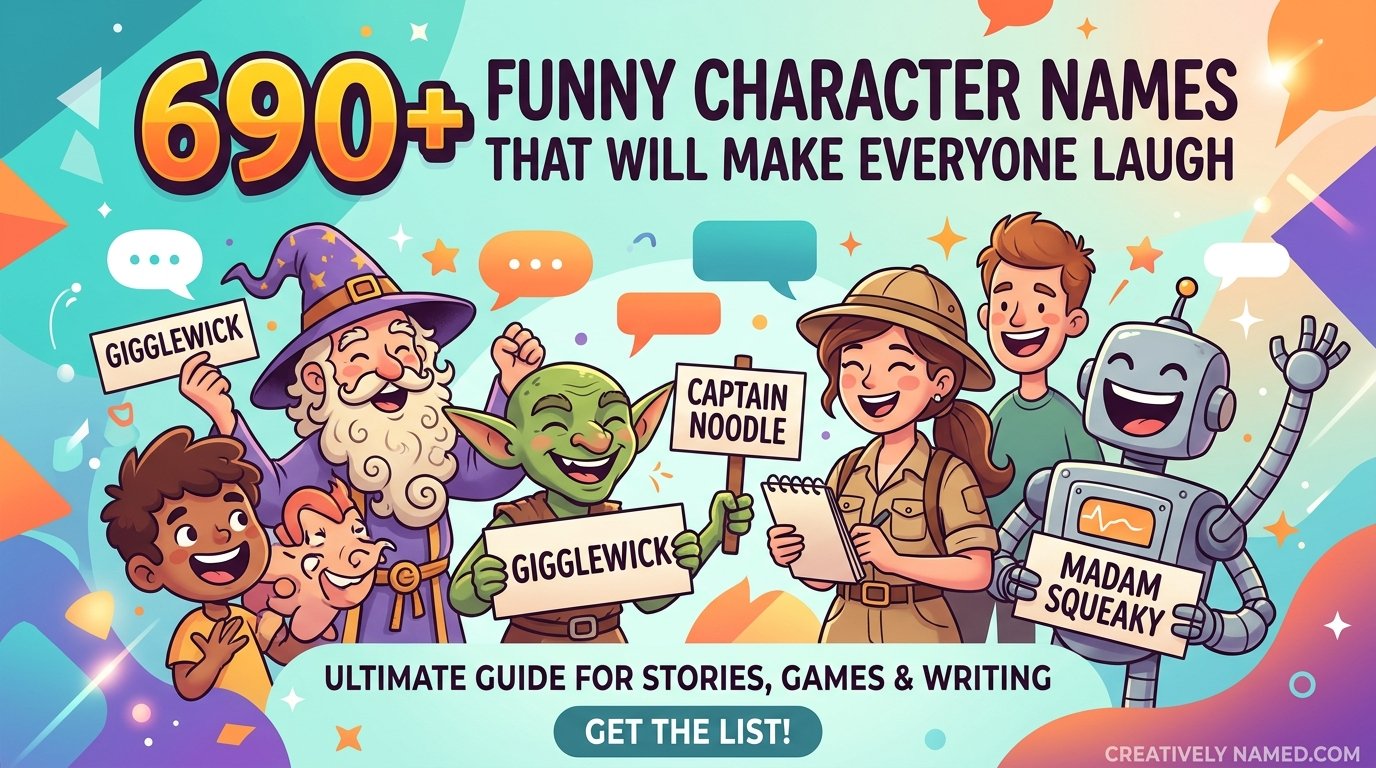 690+ Funny Character Names That Will Make Everyone Laugh