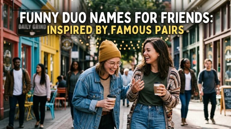 Funny Duo Names for Friends: Inspired by Famous Pairs