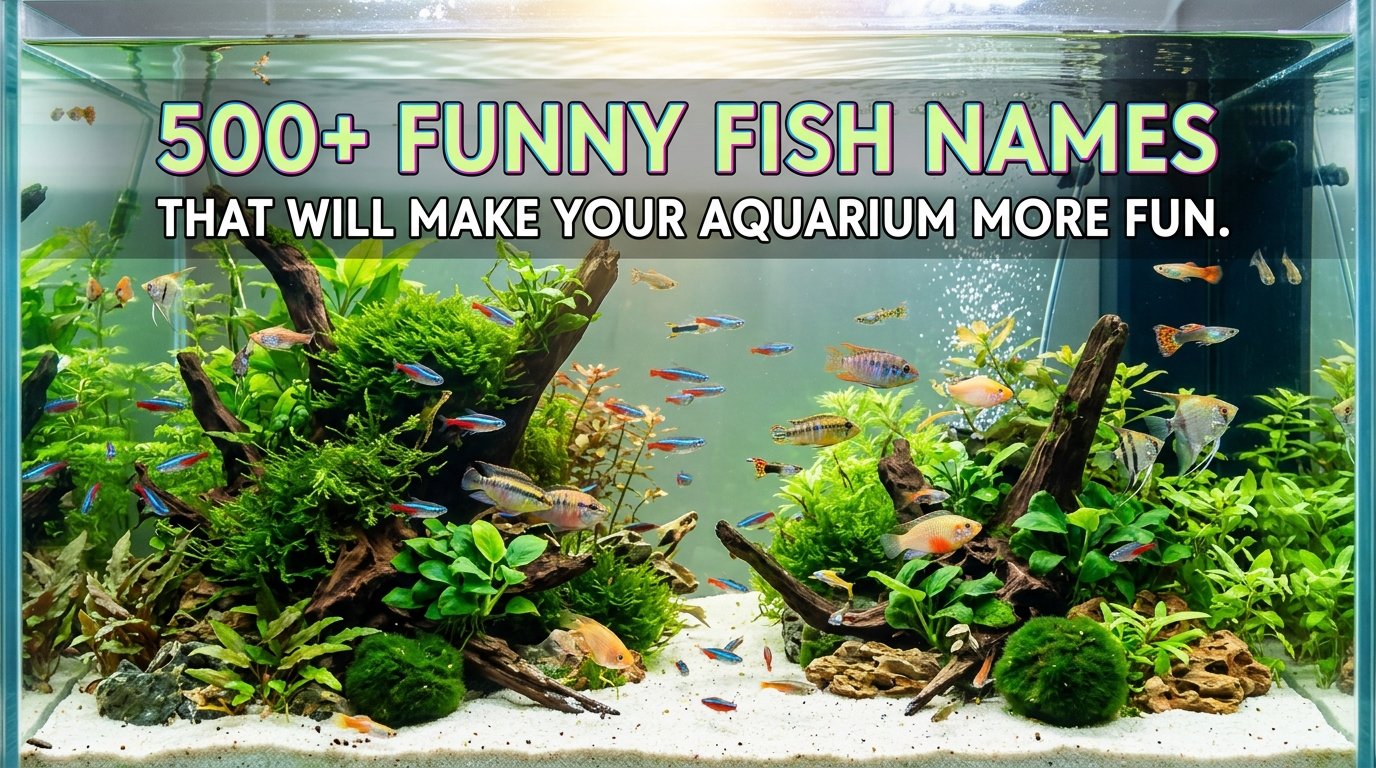 500+ Funny Fish Names That Will Make Your Aquarium More Fun
