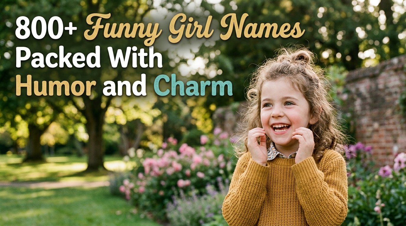 800+ Funny Girl Names Packed With Humor and Charm