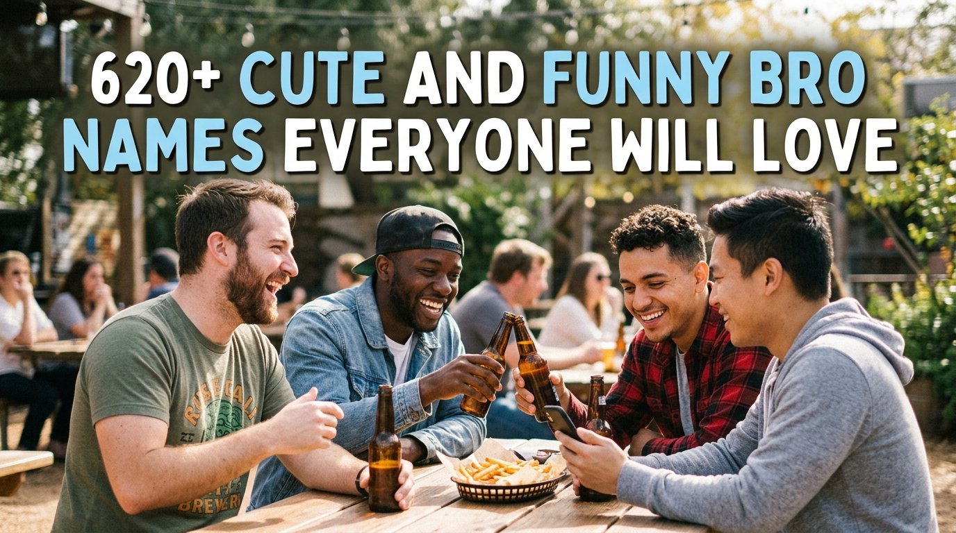 620+ Cute and Funny Bro Names Everyone Will Love