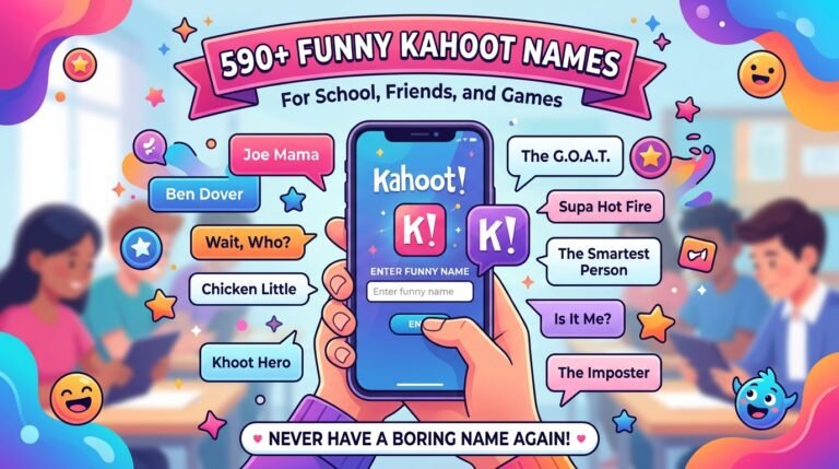 590+ Funny Kahoot Names for School, Friends, and Games