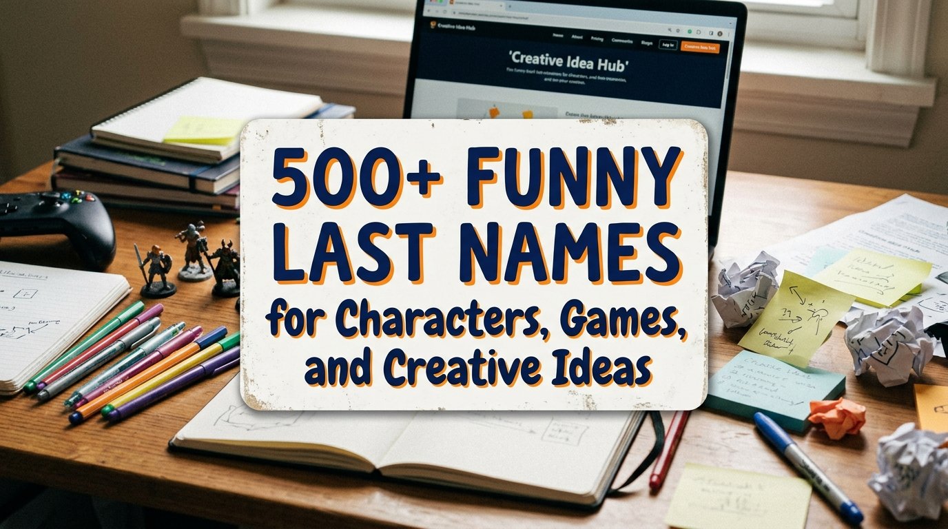 500+ Funny Last Names for Characters, Games, and Creative Ideas