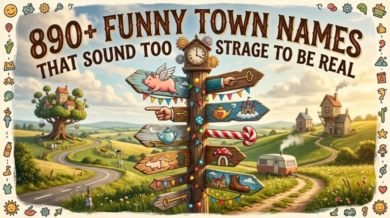 890+ Funny Town Names That Sound Too Strange to Be Real