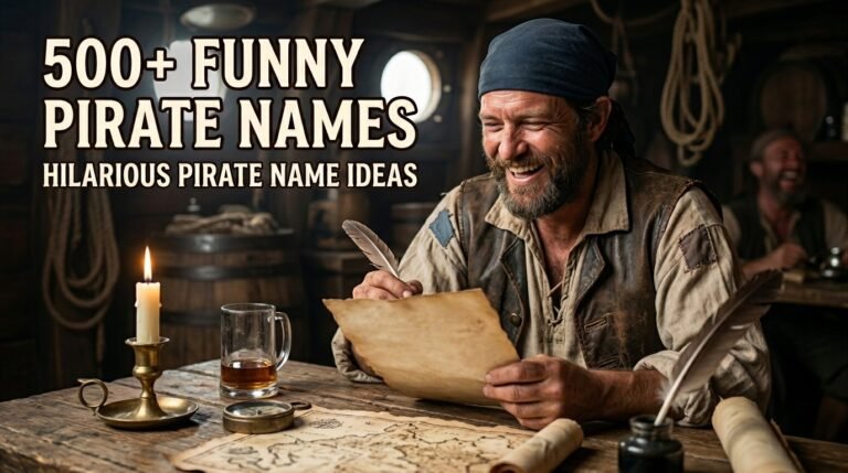 500+ Funny Pirate Names: Hilarious Pirate Name Ideas