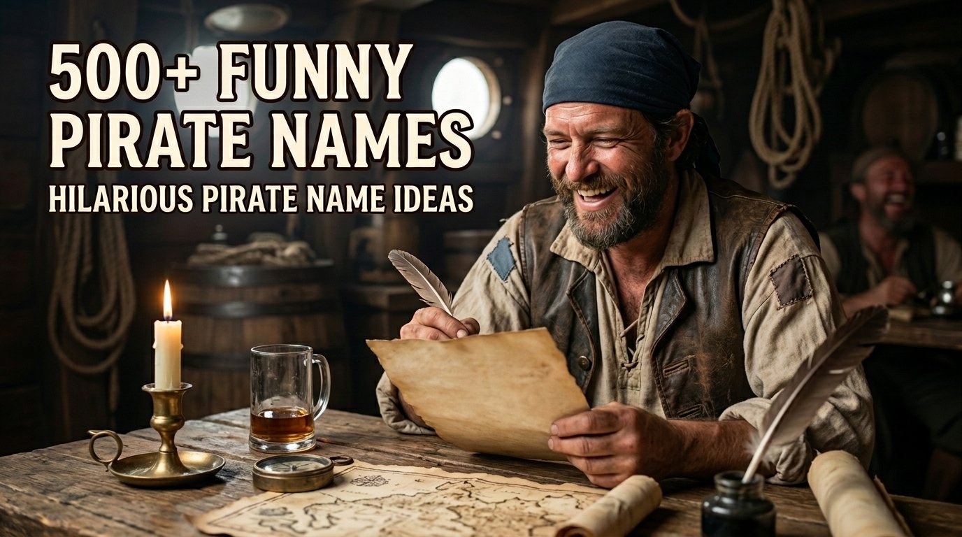 500+ Funny Pirate Names: Hilarious Pirate Name Ideas