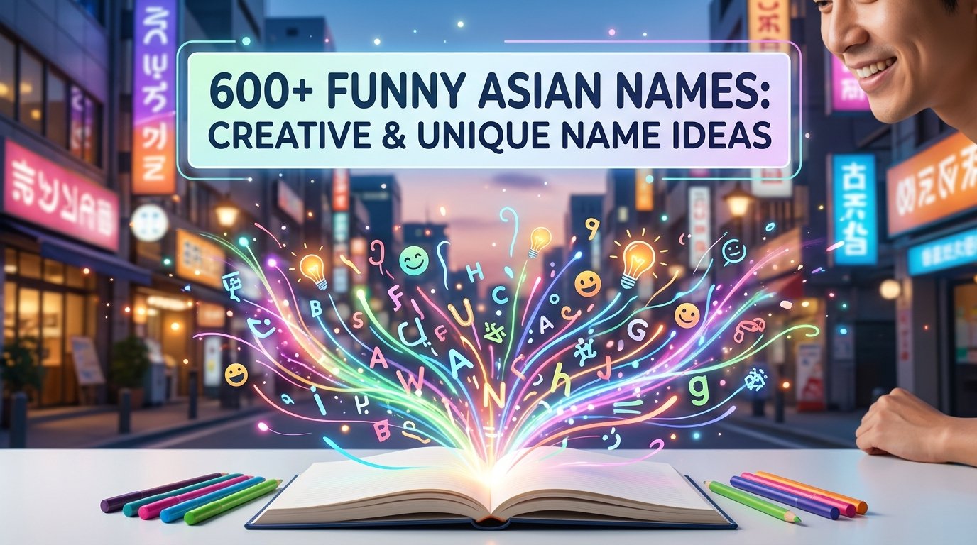 600+ Funny Asian Names: Creative & Unique Name Ideas