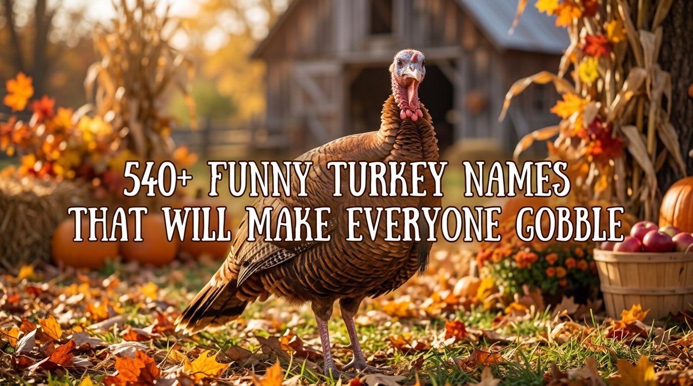 540+ Funny Turkey Names That Will Make Everyone Gobble
