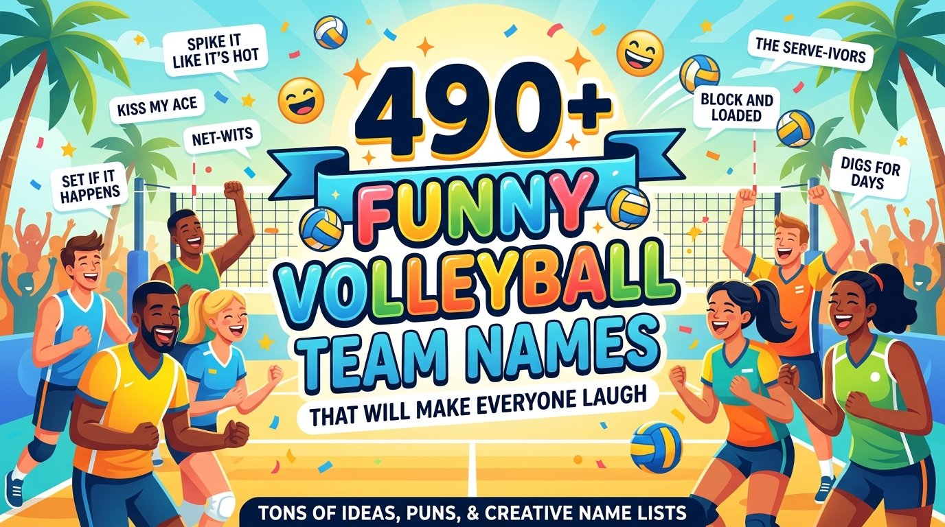 490+ Funny Volleyball Team Names That Will Make you Laugh