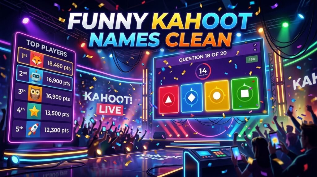 Funny Kahoot names clean