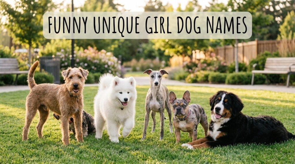 Funny unique girl dog names