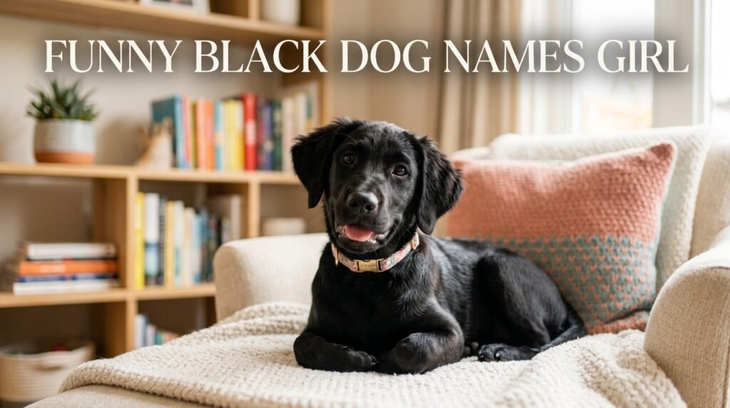 Funny black dog names girl