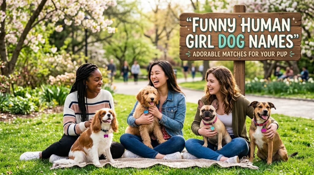Funny human girl dog names