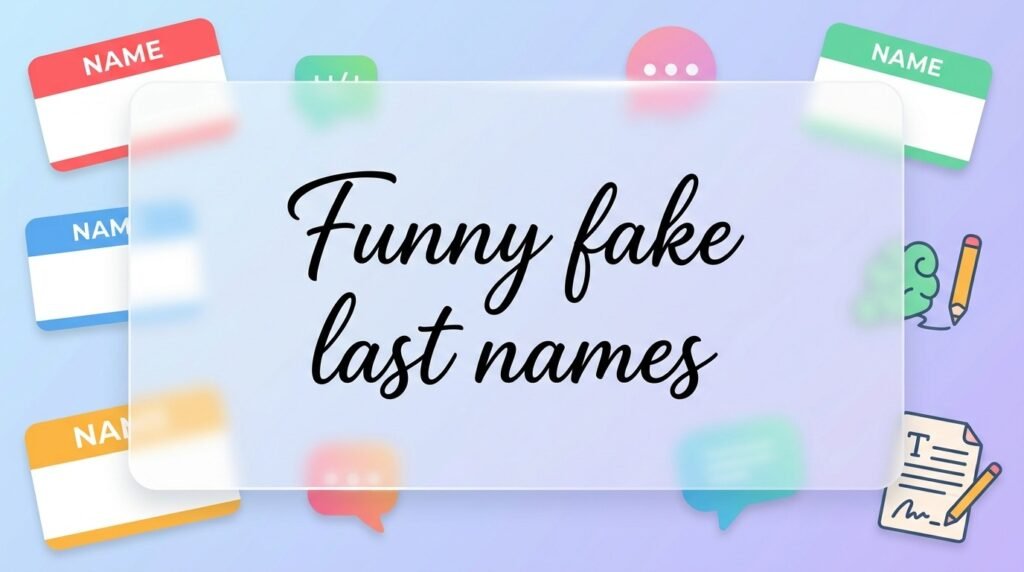 Funny fake last names