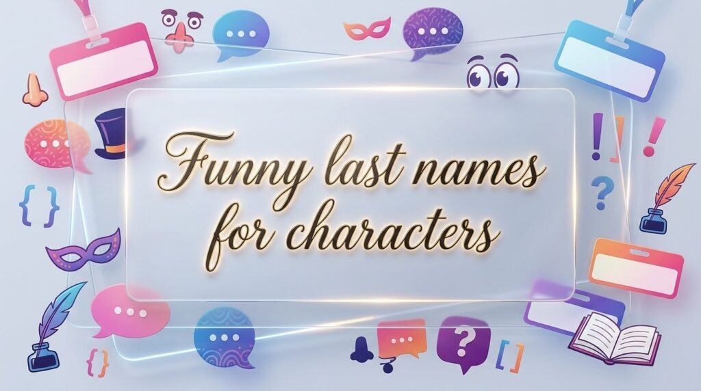 Funny last names for characters