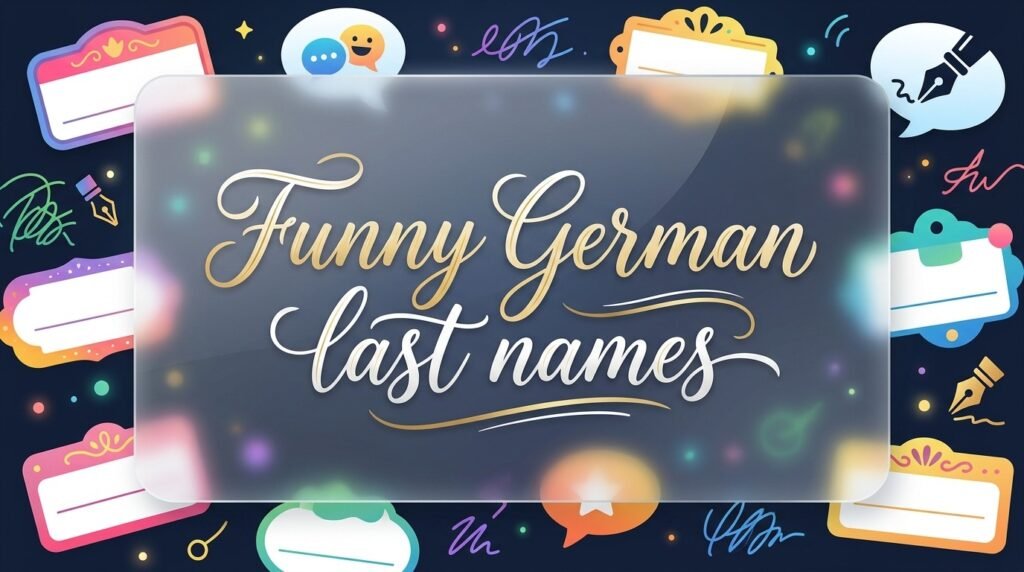 Funny German last names