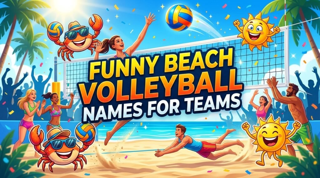 Funny beach volleyball team names