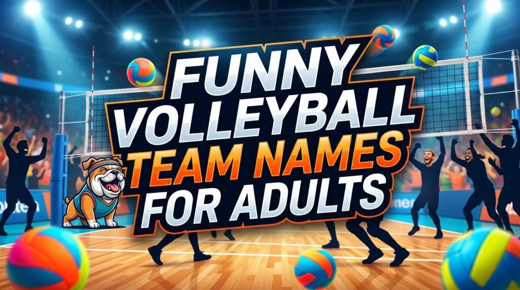 Funny volleyball team names for adults